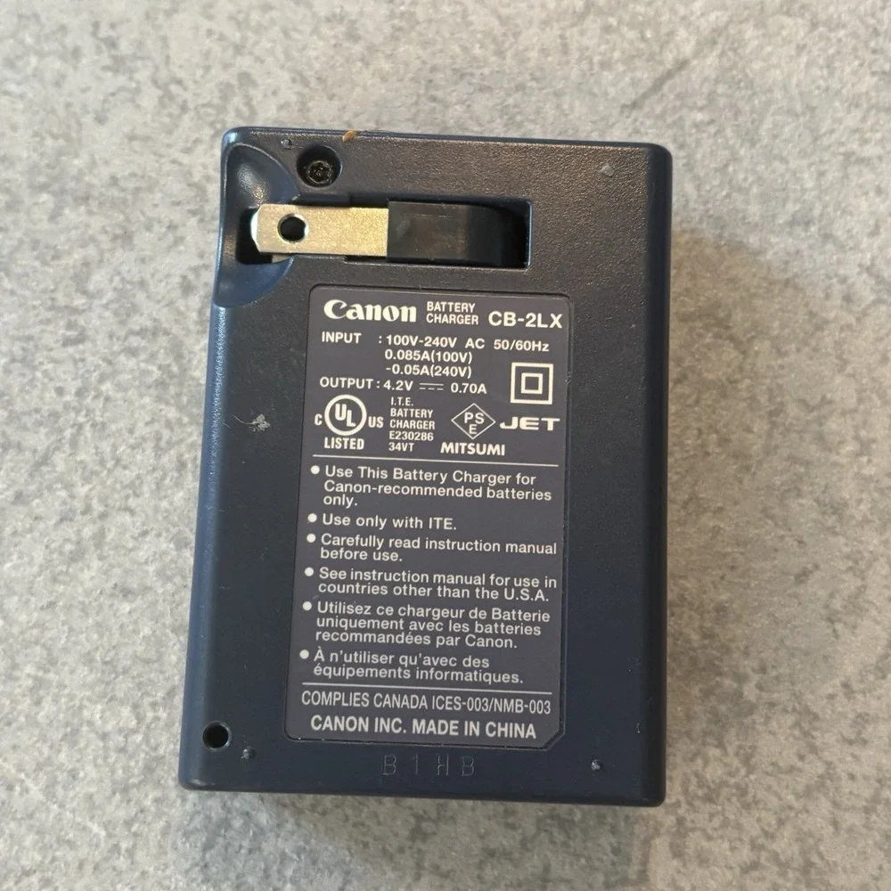 Canon cb2lx charger